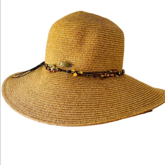 cappelli Accessories - Cappelli Paper Hat With Bead and Charm Detail